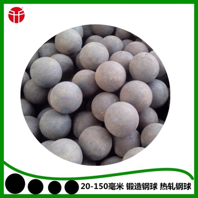 80 mm 100 mm 125 mm boules de meulage forgées pour broyeur à boules